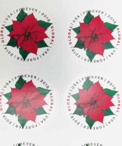 Global Poinsettia Stamps International 2018 (50pcs)